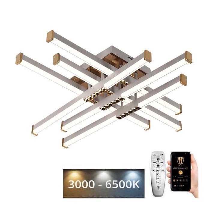Lampadario a plafone LED dimmerabile LED/90W/230V 3000-6500K + telecomando