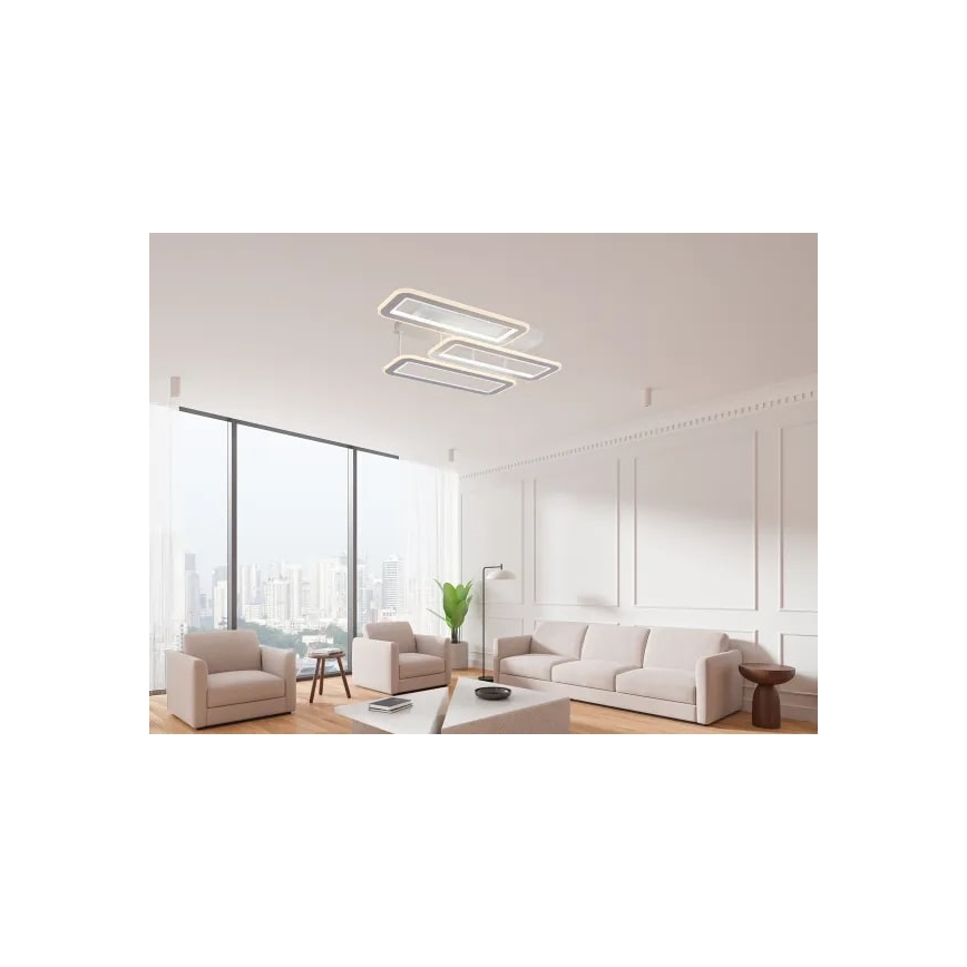 Lampadario a plafone LED dimmerabile LED/90W/230V 3000-6500K + telecomando