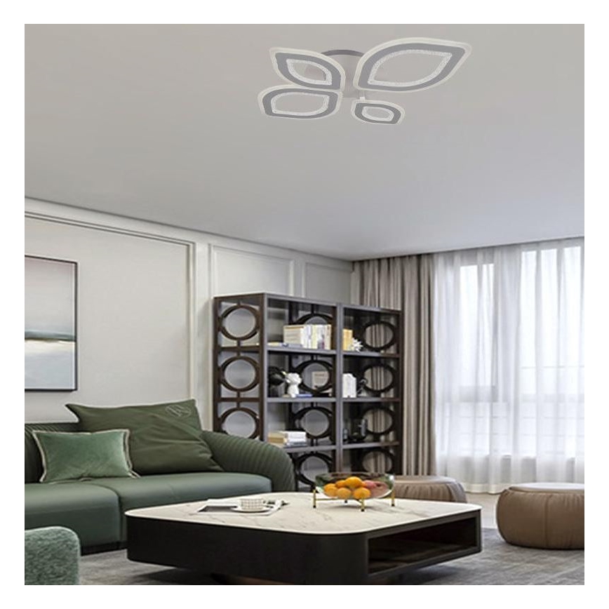 Lampadario a plafone LED dimmerabile LED/95W/230V 3000-6500K + telecomando