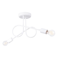 Lampadario a plafone LOOP 2xE27/15W/230V bianco