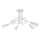 Lampadario a plafone LOOP 5xE27/15W/230V bianco