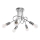 Lampadario a plafone LOOP 5xE27/15W/230V cromo lucido