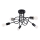 Lampadario a plafone LOOP 5xE27/15W/230V nero