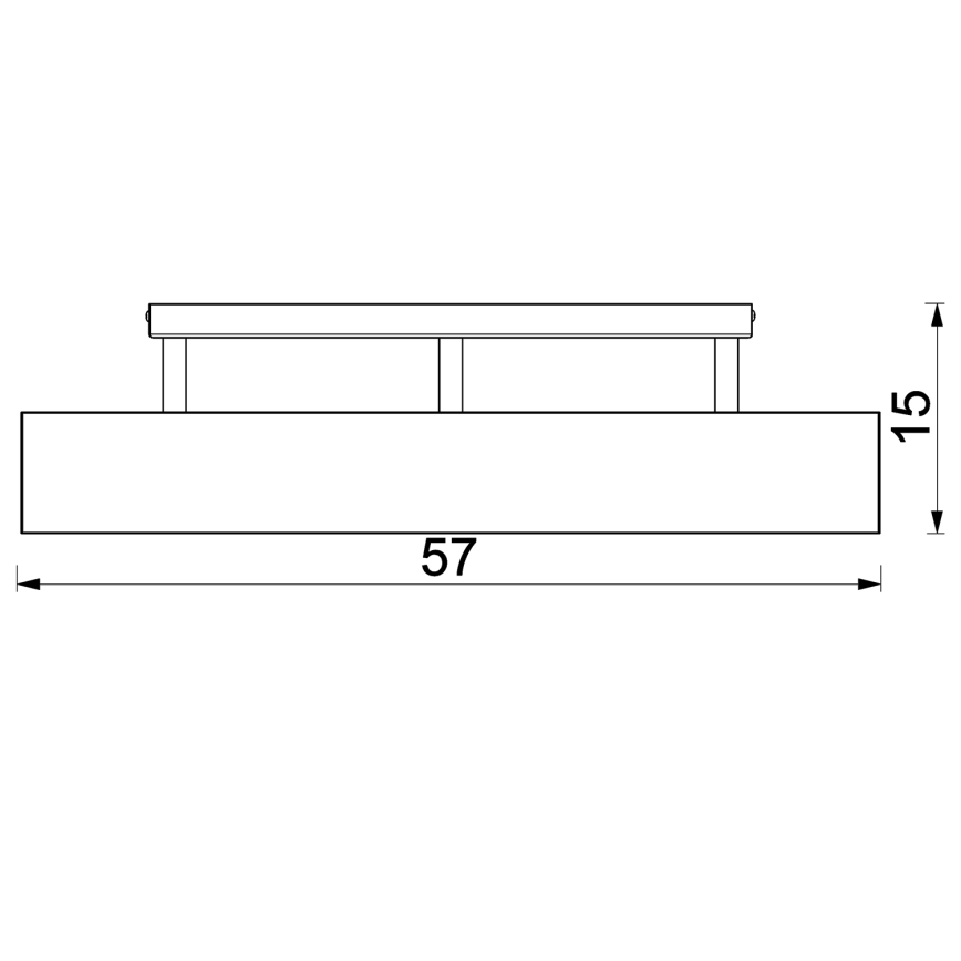 Lampadario a plafone MAISON 3xGU10/8W/230V marrone/quercia