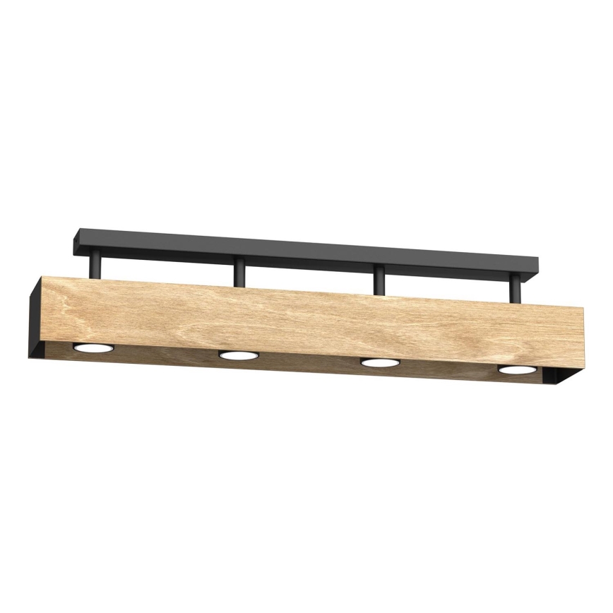 Lampadario a plafone MAISON 4xGU10/8W/230V marrone/quercia