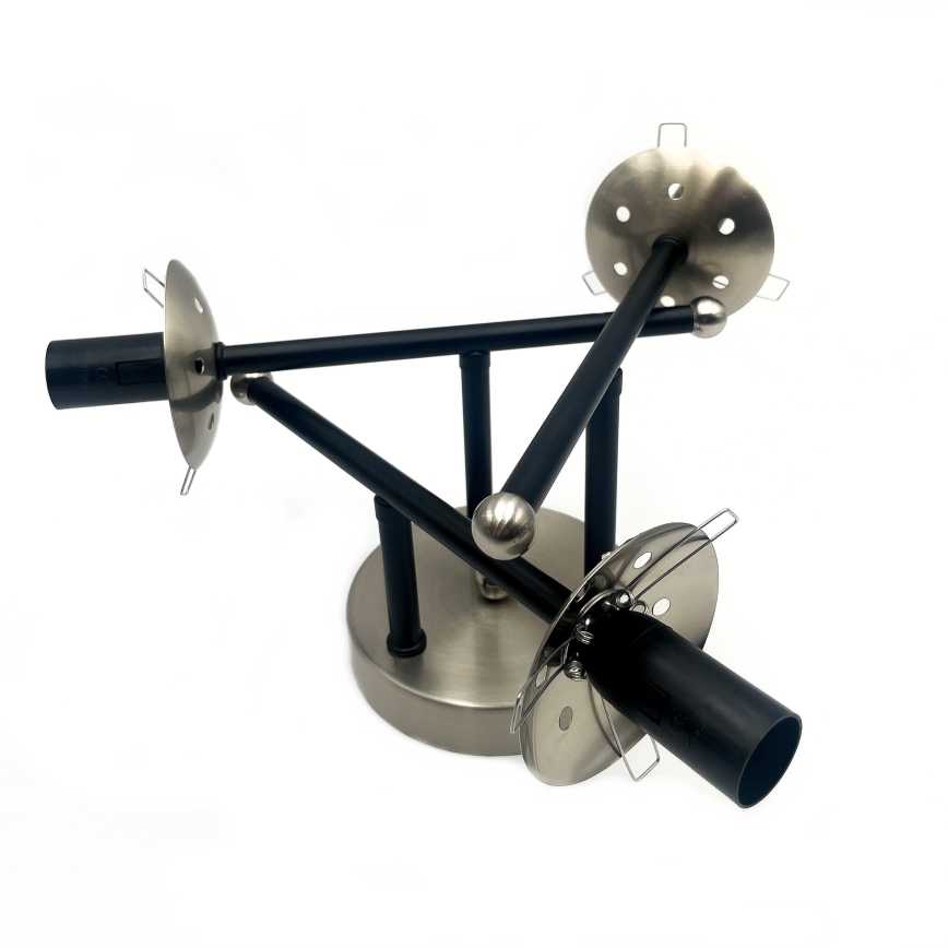 Lampadario a plafone MALENA 3xE14/5W/230V nero/fumé