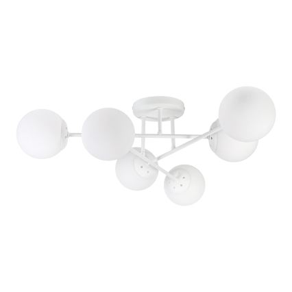 Lampadario a plafone MALENA 6xE14/5W/230V bianco