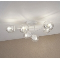 Lampadario a plafone MALENA 6xE14/5W/230V bianco/trasparente