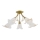 Lampadario a plafone MARCELLO 5xE14/10W/230V oro