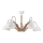 Lampadario a plafone MARCELLO 5xE27/60W/230V - FSC certificato