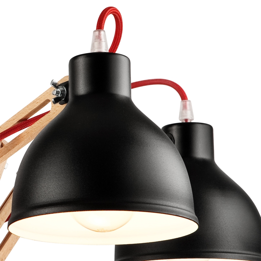 Lampadario a plafone MARCELLO 5xE27/60W/230V faggio