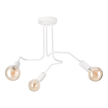 Lampadario a plafone MATYLDA 3xE27/60W/230V bianco