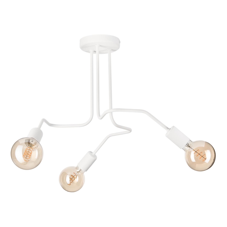 Lampadario a plafone MATYLDA 3xE27/60W/230V bianco