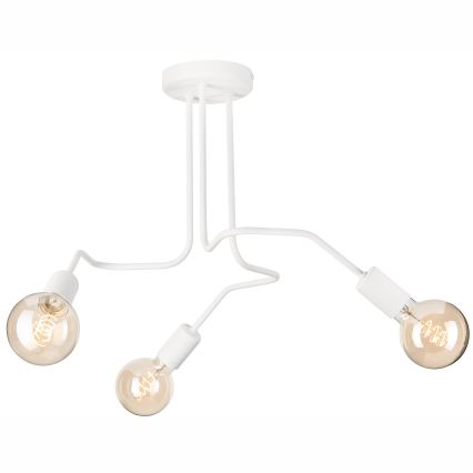 Lampadario a plafone MATYLDA 3xE27/60W/230V bianco