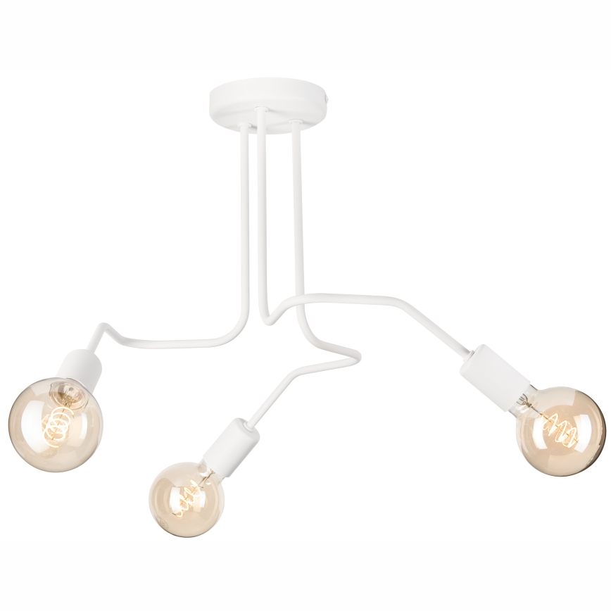 Lampadario a plafone MATYLDA 3xE27/60W/230V bianco