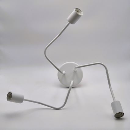 Lampadario a plafone MATYLDA 3xE27/60W/230V bianco