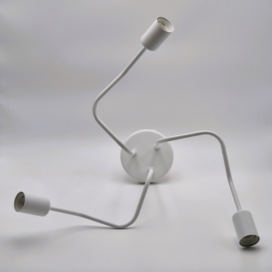 Lampadario a plafone MATYLDA 3xE27/60W/230V bianco