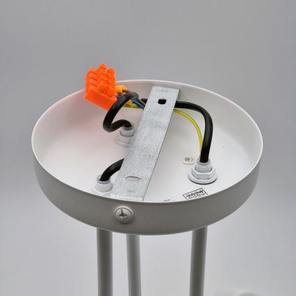 Lampadario a plafone MATYLDA 3xE27/60W/230V bianco