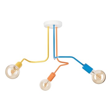 Lampadario a plafone MATYLDA 3xE27/60W/230V colorato