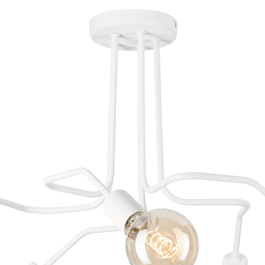 Lampadario a plafone MATYLDA 5xE27/60W/230V bianco