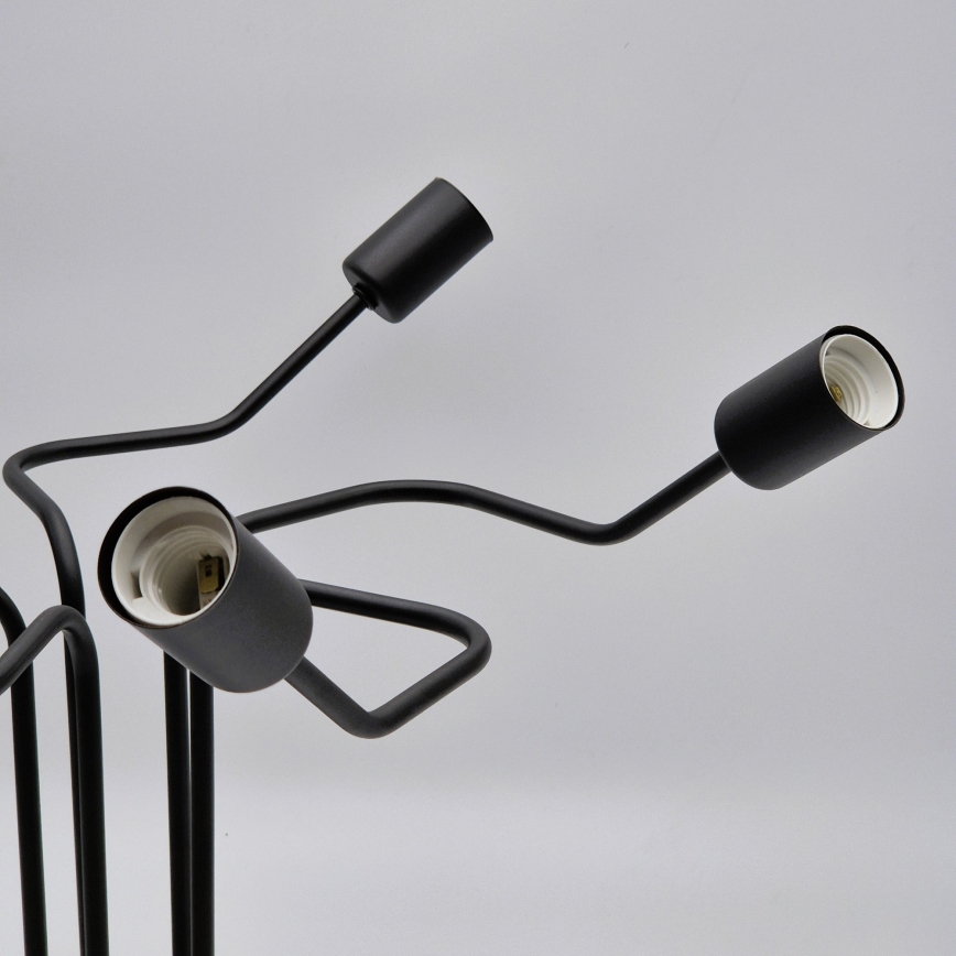 Lampadario a plafone MATYLDA 5xE27/60W/230V nero