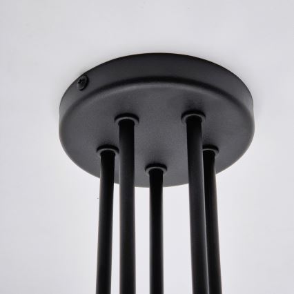 Lampadario a plafone MATYLDA 5xE27/60W/230V nero