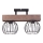 Lampadario a plafone MILAN 2xE27/60W/230V legno