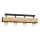Lampadario a plafone MILUZA 4xE27/15W/230V
