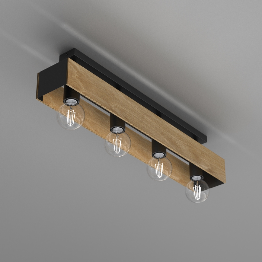 Lampadario a plafone MILUZA 4xE27/15W/230V