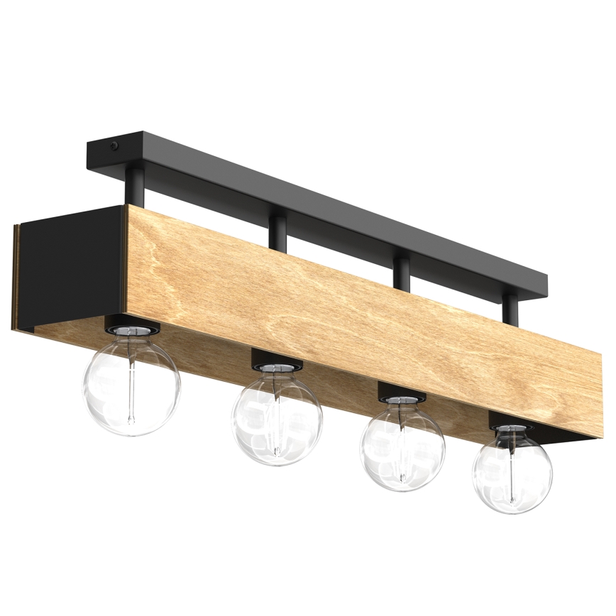 Lampadario a plafone MILUZA 4xE27/15W/230V