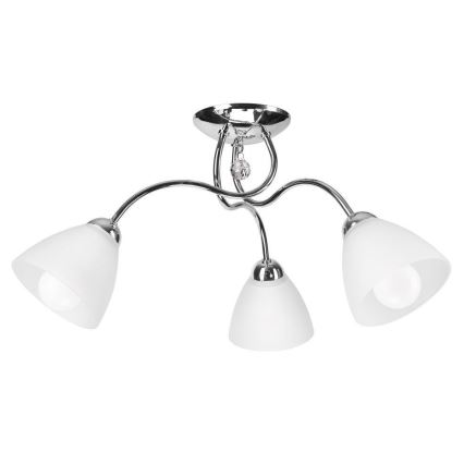 Lampadario a plafone MIRANDA 3xE27/60W/230V cromo lucido