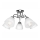 Lampadario a plafone MIRANDA 5xE27/60W/230V cromo lucido