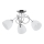 Lampadario a plafone MODENA 3xE27/60W/230V cromo lucido/bianco