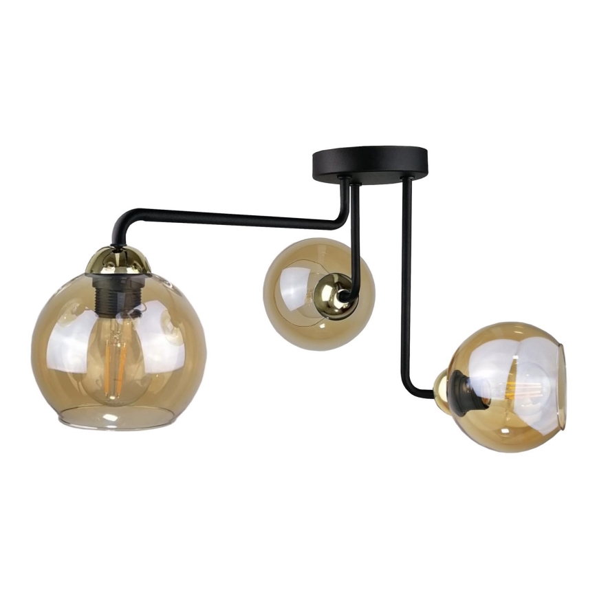 Lampadario a plafone MONDE GOLD 3xE27/60W/230V