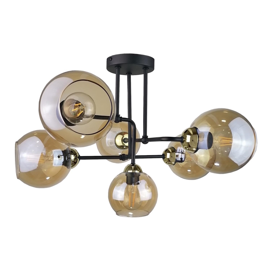 Lampadario a plafone MONDE GOLD 6xE27/60W/230V