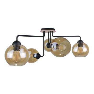 Lampadario a plafone MONDE WOOD 5xE27/60W/230V