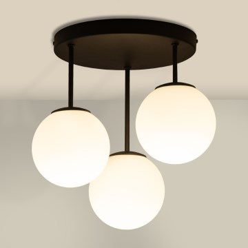 Lampadario a plafone MOONLIGHT 3xE27/15W/230V nero