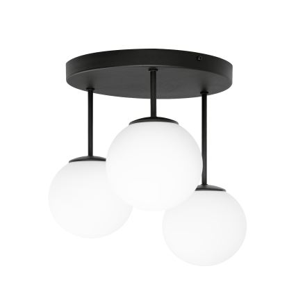 Lampadario a plafone MOONLIGHT 3xE27/15W/230V nero