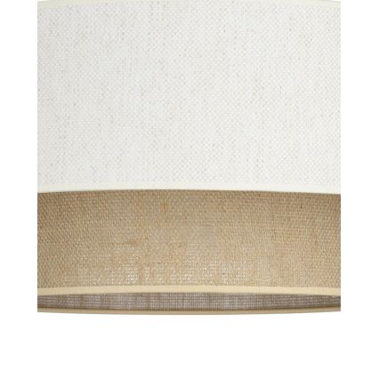 Lampadario a plafone NATIA 1xE27/60W/230V Ø 45 cm bianco/marrone