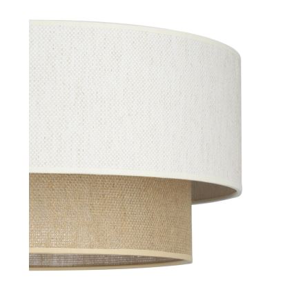 Lampadario a plafone NATIA 1xE27/60W/230V Ø 45 cm bianco/marrone
