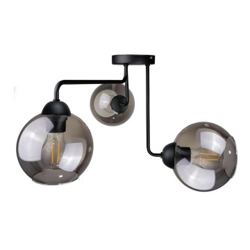 Lampadario a plafone OSMO 3xE27/60W/230V nero