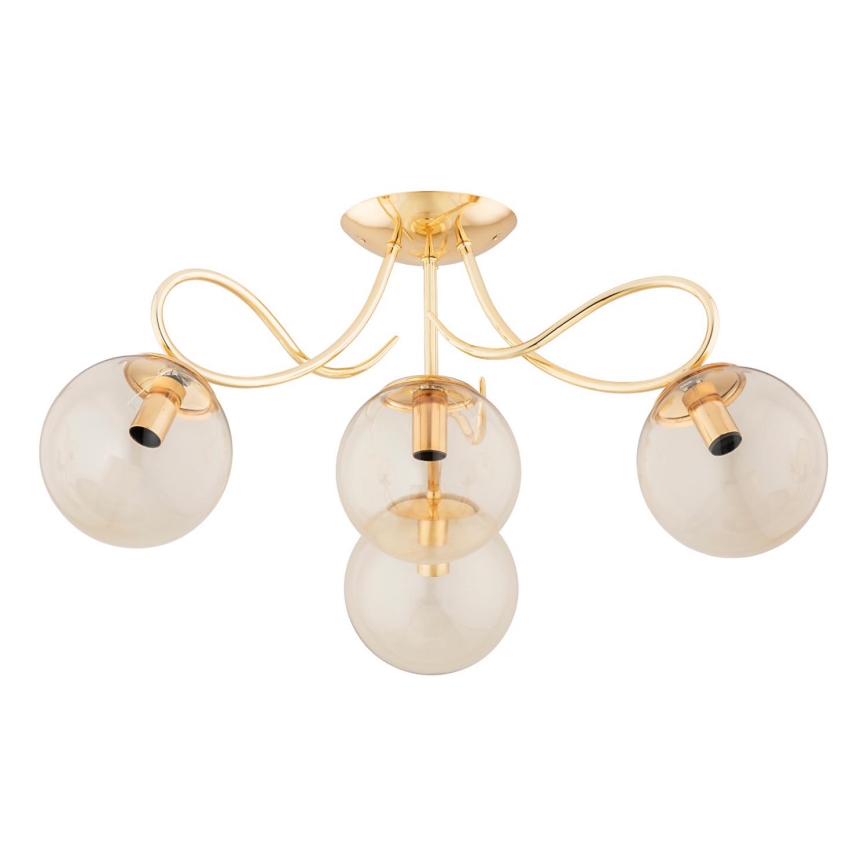 Lampadario a plafone OXA 4xE14/10W/230V oro