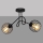 Lampadario a plafone OXFORD 2xE27/15W/230V nero