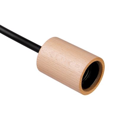 Lampadario a plafone OXFORD 2xE27/15W/230V pino/nero