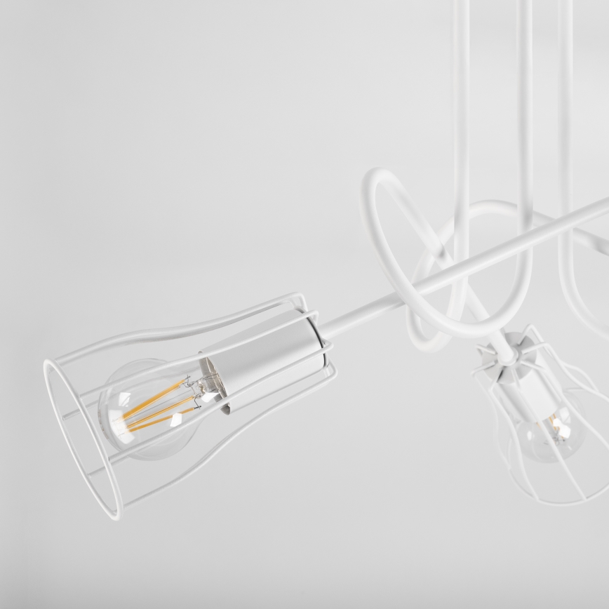 Lampadario a plafone OXFORD 3xE27/15W/230V bianco