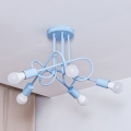 Lampadario a plafone OXFORD 5xE27/15W/230V blu