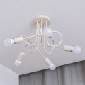 Lampadario a plafone OXFORD 5xE27/15W/230V crema