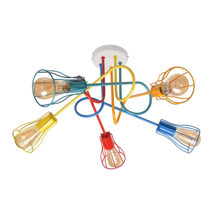 Lampadario a plafone OXFORD 5xE27/15W/230V