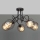 Lampadario a plafone OXFORD 5xE27/15W/230V nero