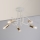 Lampadario a plafone OXFORD 5xE27/15W/230V ottone/bianco